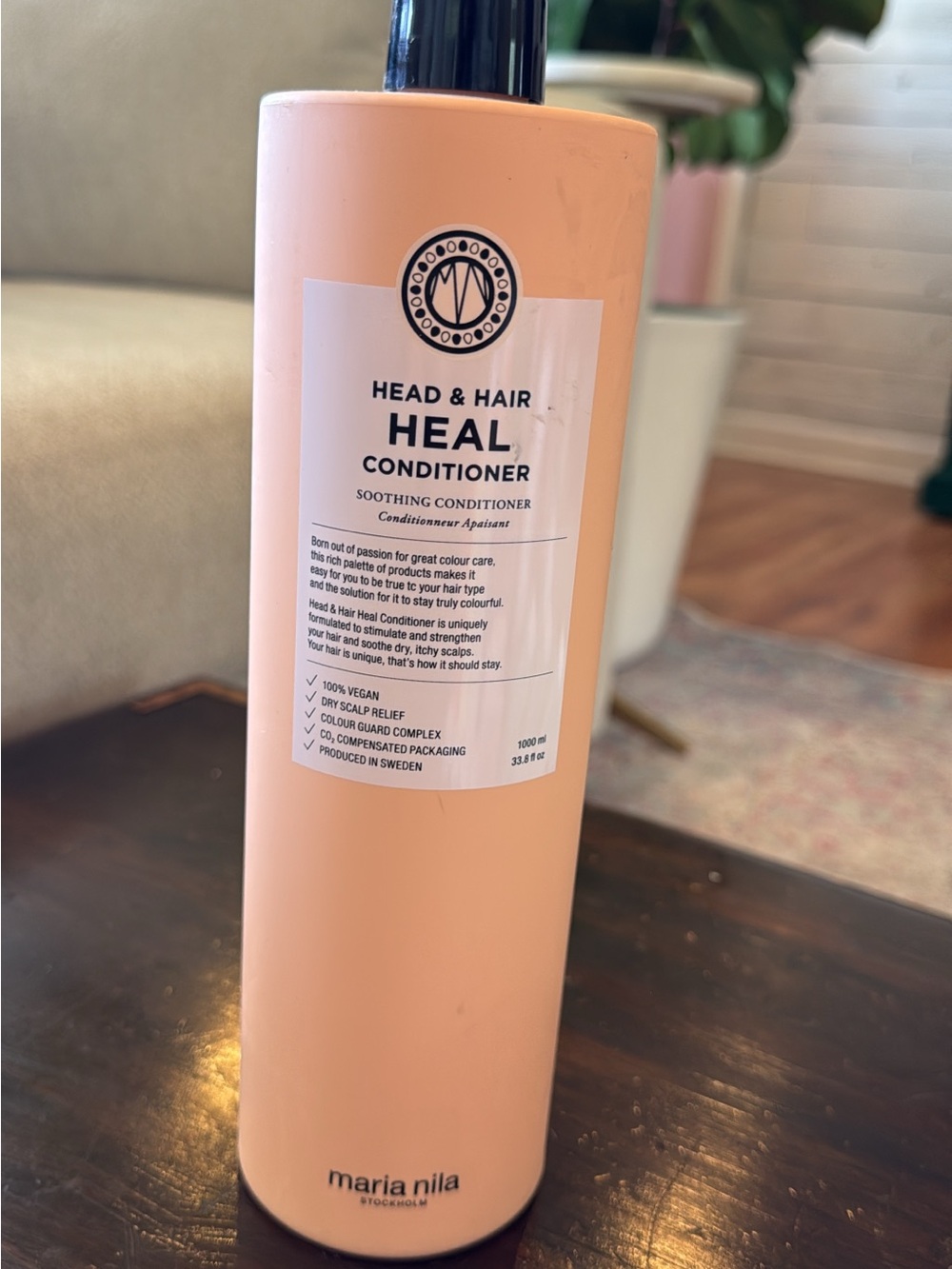 Maria Nila Head & Hair Heal Soothing Conditioner – Peach